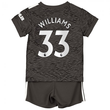 Camisetas Manchester United Williams 33 Niños Segunda Equipacion 2020/2021 